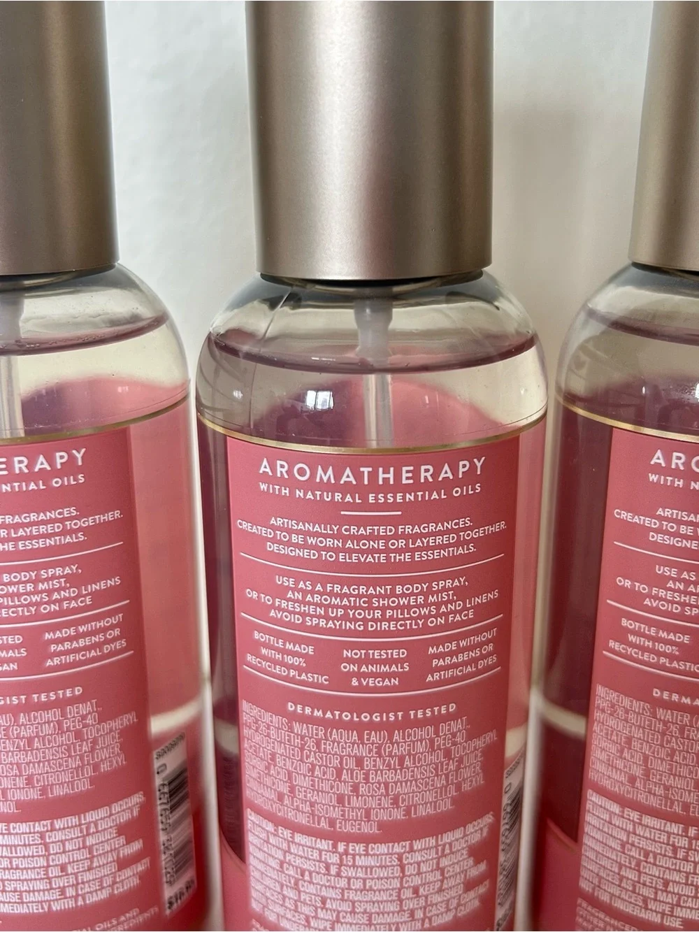 NWT Bath and Body Works Heirloom Rose FFM x 3 Unused Full Size Essential Oil